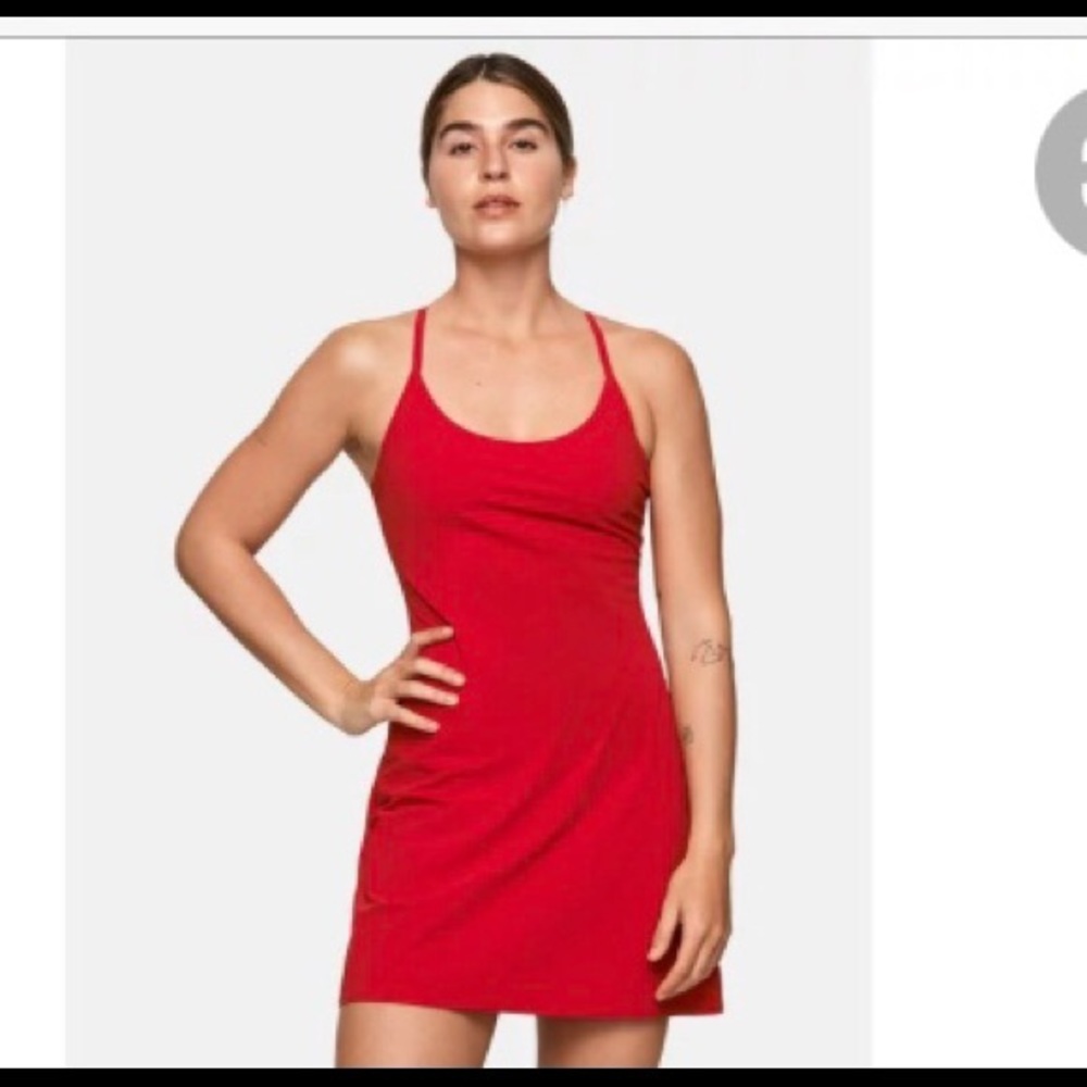 Outdoor Voices Exercise Dress in red, small